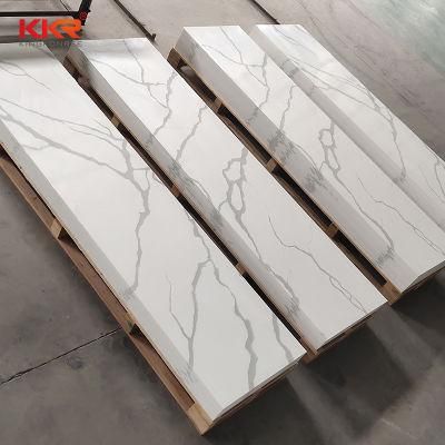 12mm Acrylic Solid Surface Stone 6mm Artificial Stone Texture Vein Resin Stone Sheet Slabs