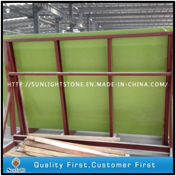 Artificial Marble Onyx White/Yellow Artificial Stone for Flooing Tiles