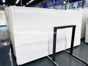 Greece Produce Ariston White Marble Granite Stone Slab Tiles for Countertop Strip Floor Tile Outdoor Wall Cladding