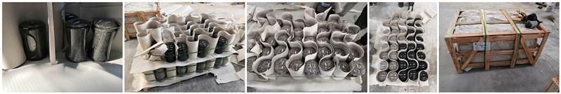 Chinese Granite Cemetery Tombstone Accessiories Candle Lanterns with Glass