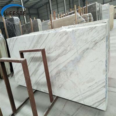Volakas White Marble Italy White Marble with Grey Veins Polished Slabs Customized Size Tiles