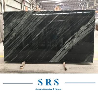 Natural Polished Milky Way Green Marble Slab for Coutertop, Wall, Floor Decoration Step Vanity Top
