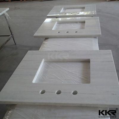24, 36, 48, 60, 72 Inch Solid Surface Artificial Marble Vanity Tops