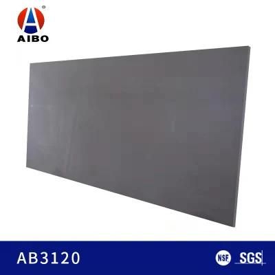 Wear Resistant and Scratch Resistant Artificial Quartz Stone Pure Color Board