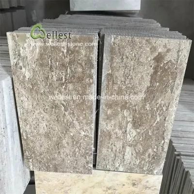 Acid Wash Brown Travertine with Anti-Slip Effect