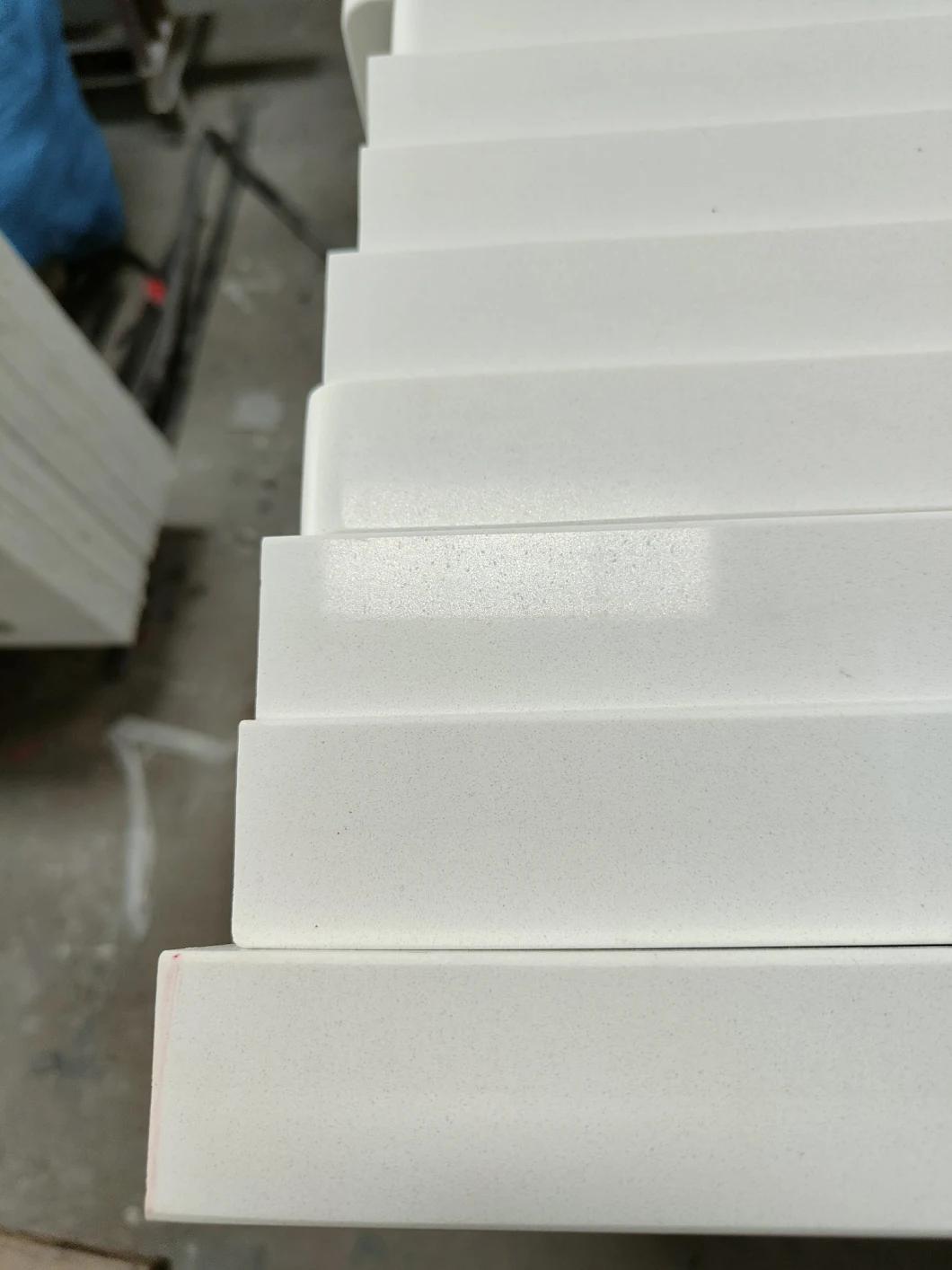Calacatta Polished Bathroom Vanity Wall Panels Kitchen Cabinet Countertops Island Worktop Table Tops Artificial Stone Slab Quartz