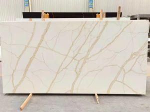 Polished Calacatta Gold Quartz Slabs