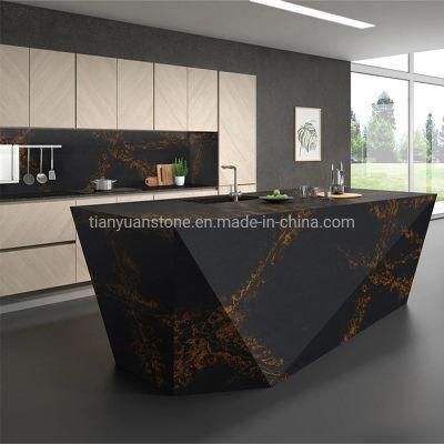 Non Slip Calacatta Quartz Stone Polished Surfaces