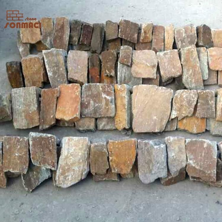 External Natural Rusty Color Flexible Stone Corners