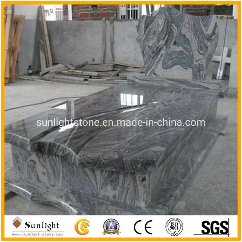 China Juparana, Sand Wave Granite Monument/Headstone/Granite Stone Tombstone