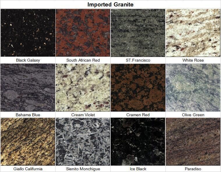 Natural Stone polished/honed/antique/leather Andromeda Granite countertops for interiors/indoor decoration