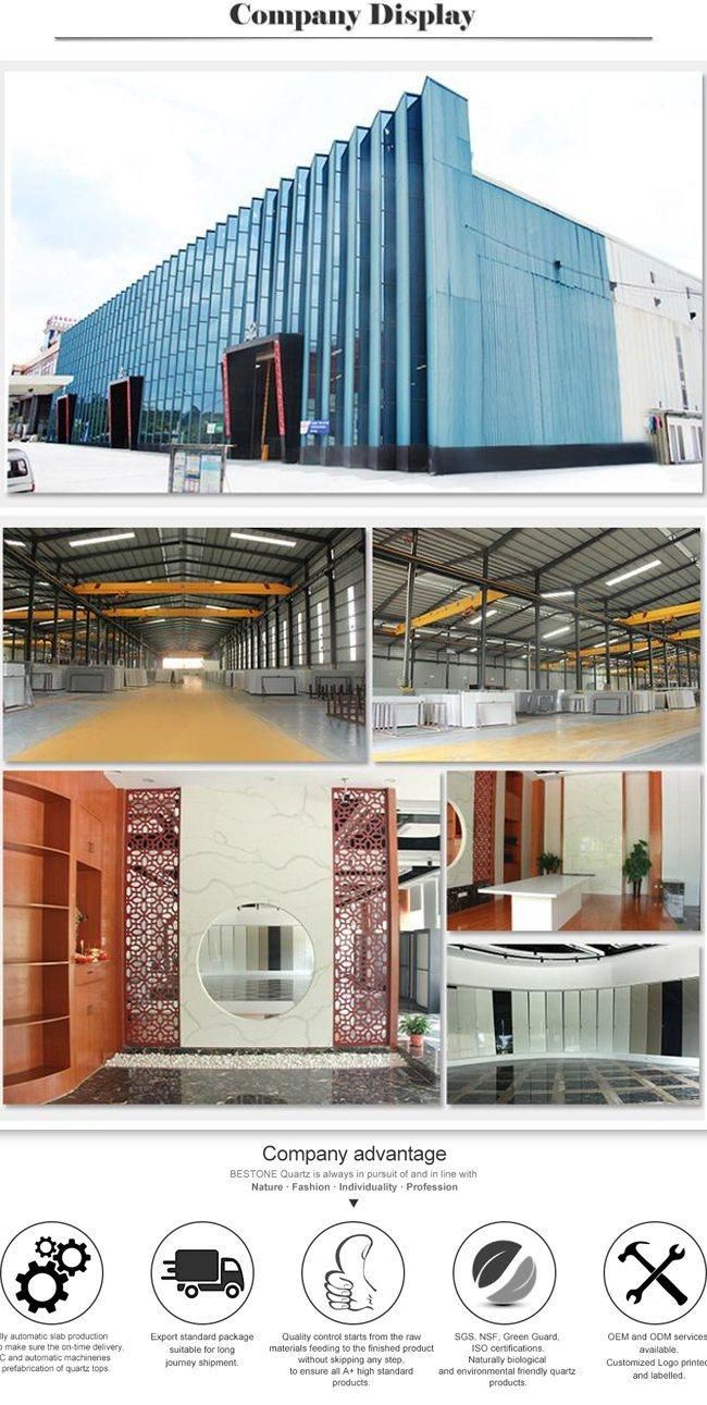 Sparkle White Mirror Artificial Quartz Stone Slabs for Countertop