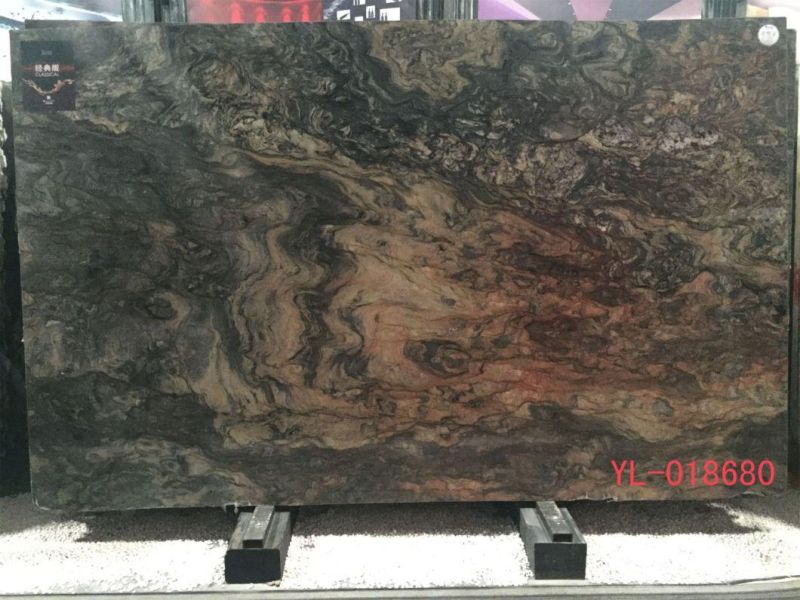 Silk Road Grey Marble Slabs for Flooring Tile, Countertop