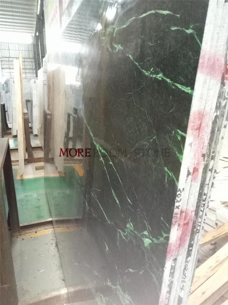 China Supplier Dark Green Marble Slabs for Sale