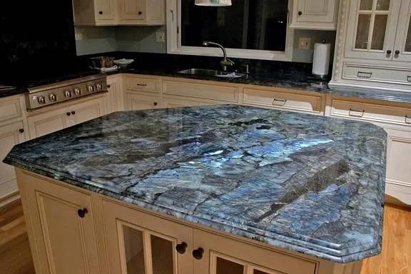 Labradorite Blue Counter Top Semi Precious Stone Slabs
