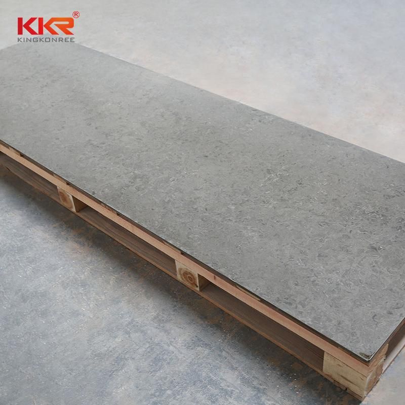 Kkr Terrazzo Series Artificial Stone Acrylic Sheet Solid Surface for Bench Tops