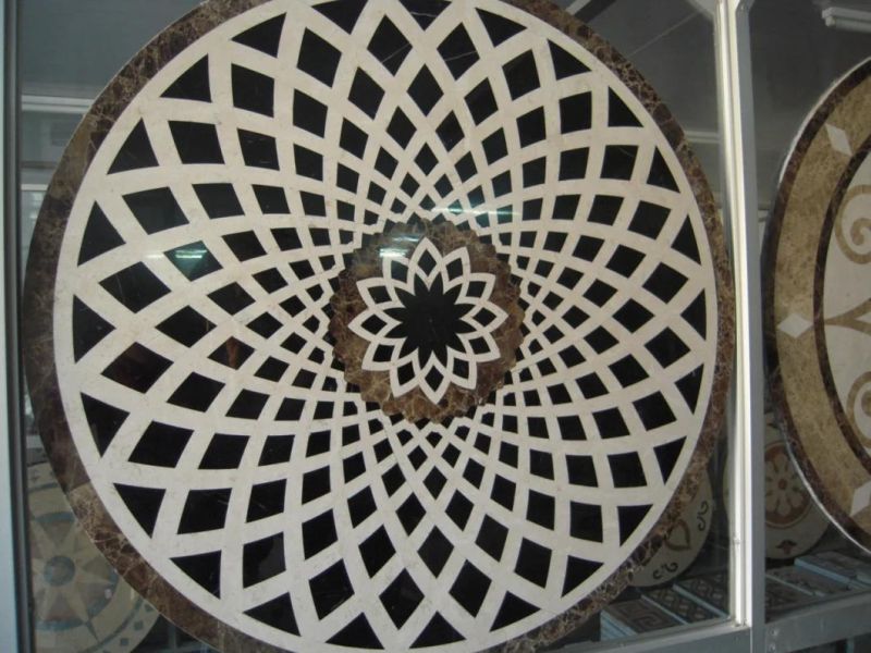 Classic Marble Patterns Waterjet Medallion Floor Tiles Natural Stone Factory Direct Sale