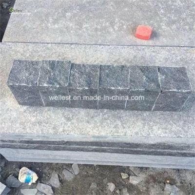 G684 Black Granite Cube Stone for Pavement, Cobble Stone for Driveway