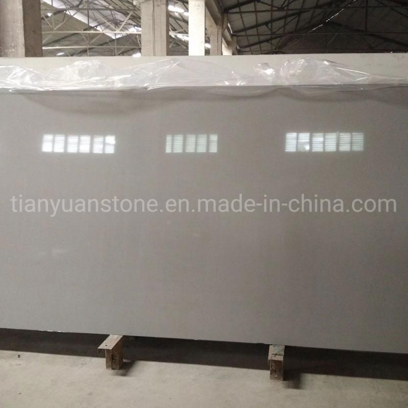Artificial Grey Calacatta Polished Quartz Stone for Flooring and Kitchen Countertop