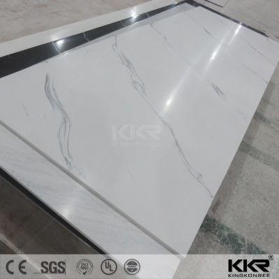 Popular Corian Sheet Price 100% Pure Acrylic Solid Surface White Marble