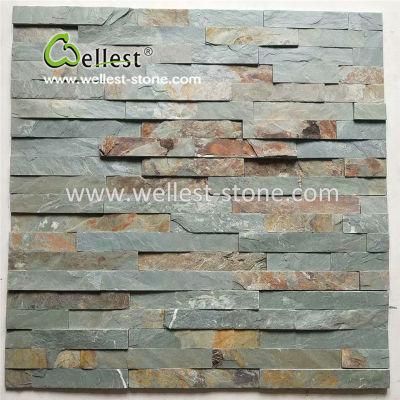 Rusty Green Slate Ledgestone/Fieldstone/Culture Stone Veneer for Feature Wall