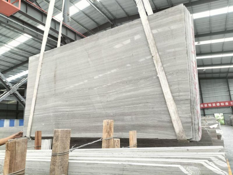 Polished White Wooden Marble