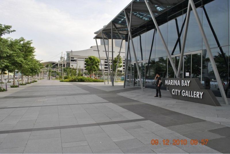 Dark Grey G654 Flamed Paver for Project