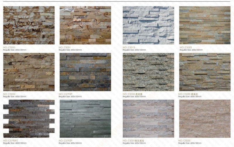 Culture Stone Slate Natural Finishing for Wall Covering/ Veneer Slate for Exterior Wall