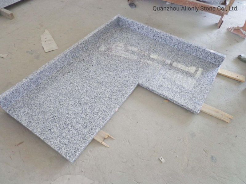 Prefab Luna Pearl Granite Kitchen Benchtop Sardinian White Granite Countertop