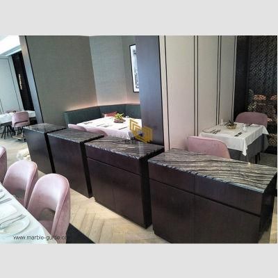Wholesale Price Black/Grey Forest Marble for Table Top/Bathroom Wall/Vanity Top/Wash Basin