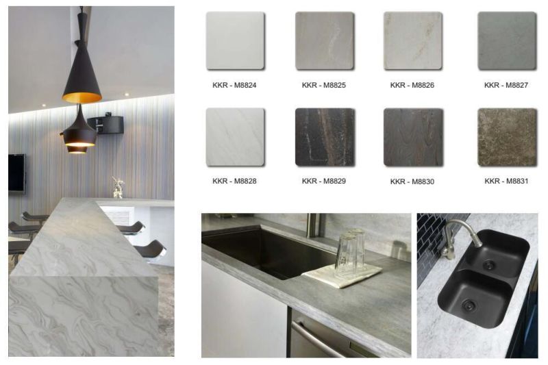 20mm Acrylic Stone Sheets Texture Pattern Countertop Solid Surface