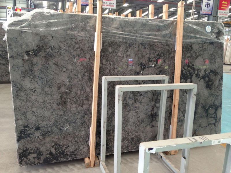 Popular Natural Essence Grey Marble Slab and Tile for Hotel Wall Floor Decorate