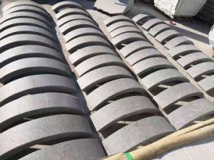 High Quality G654 Sesame Grey Curved Kerbstone