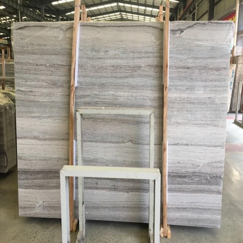 Luxury Crystal Wood Grain Marble Slab Polished Interior Decor Floor Tile