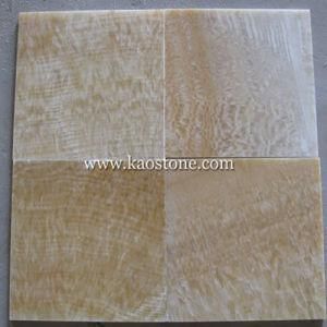 Natural Polished Yellow Onyx Marble Tile for Kitchen, Hotel Decorations