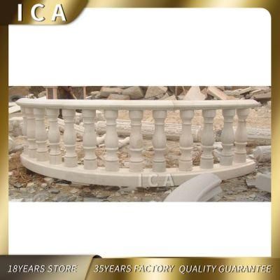 Spiral Staircase Stair Railing Natural Stone Marble Handrail