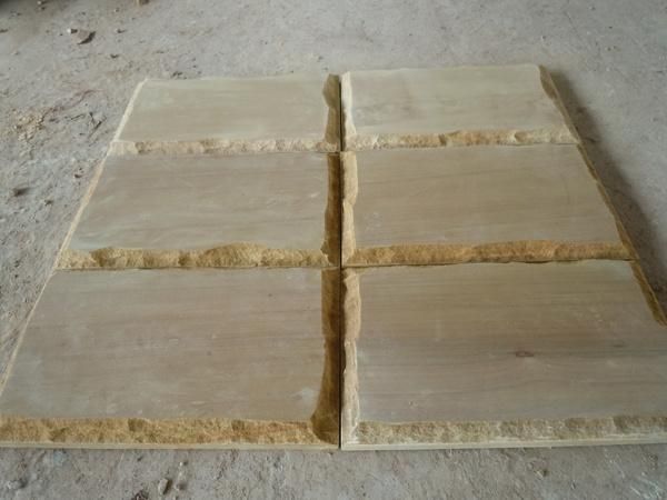Popular Yellow Wooden Grain Sandstone Tile