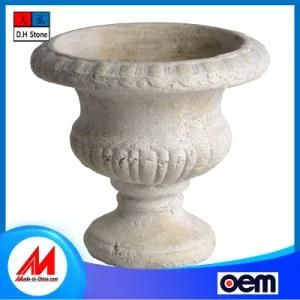 Wholesale Outdoor Decorative Stone Flower Pot Granite Flower Pot