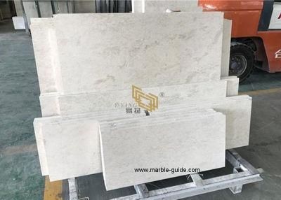 White Marble Tiles Agarwood Beige/White Marble Tiles for Wall/Steps/Staircases/Flooring