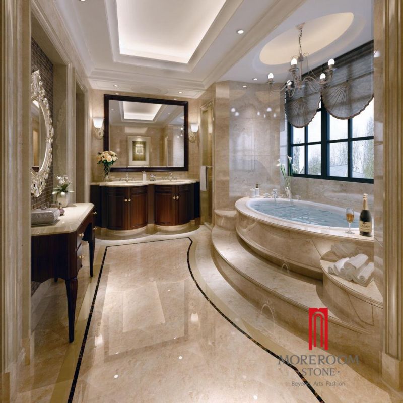 Crema Cappuccino Beige Marble Slab