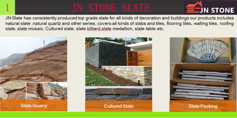 Wall Tile Building Material Ledge Stone Slate Wall Cladding Stone Back with Cement