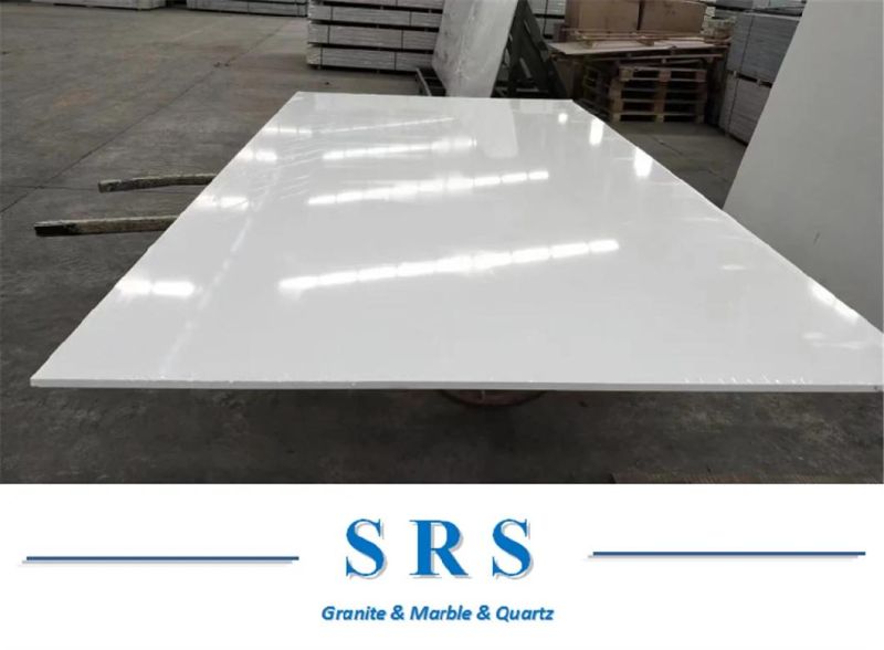 High Quality Starlight/Sparkle/Crystal White White Artificial Stone for Engineer Stone Worktop Countertops/Slabs/Tiles/Wall Tile/Vanity Top