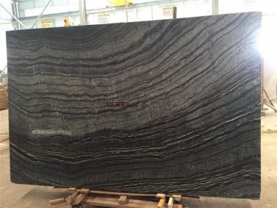 China Style Ancient Black Wooden Grain Marble Wholesale Price