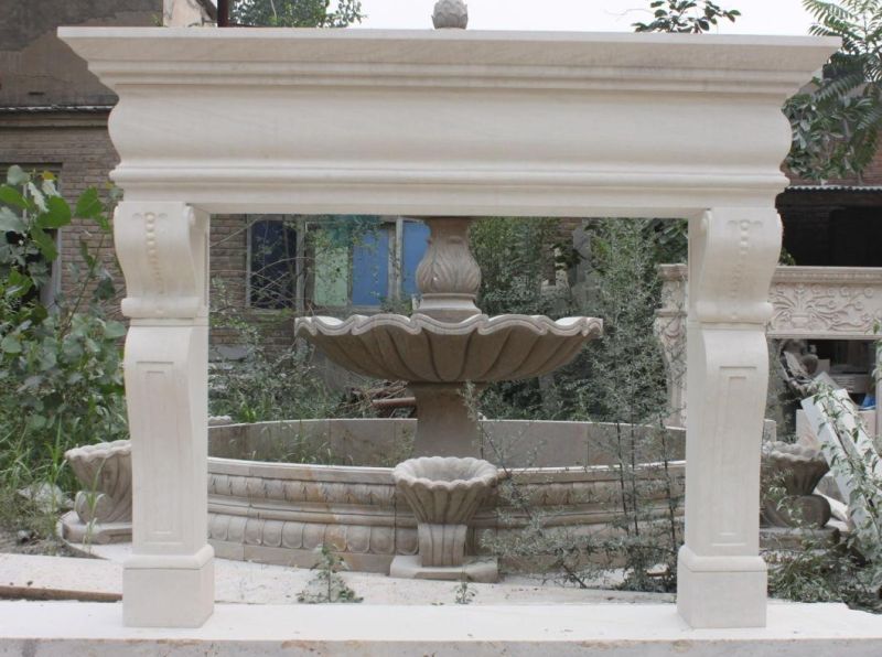 Simple Granite Stone Carving Home Decoration Sculpture Statue Heater Marble Fireplace