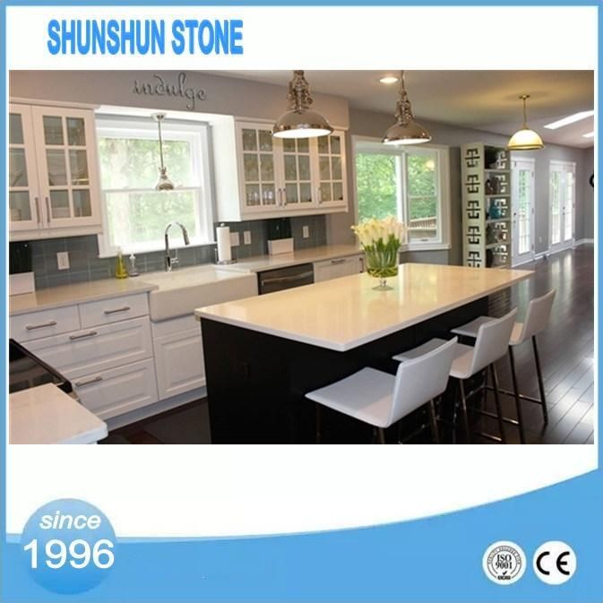 China Cheap Quartzite Stone Bathroom Vanity Top