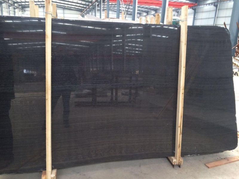 Black Wooden Marble Slab, Black Grainy, Black Timber