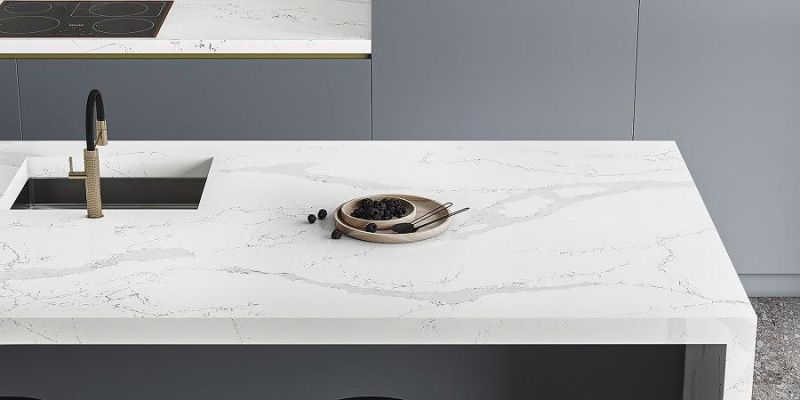 Calacatta Statuario Quartz for Furniture Tops/Interior Cladding/Kitchen Countertop/Shower & Tub Surrounds
