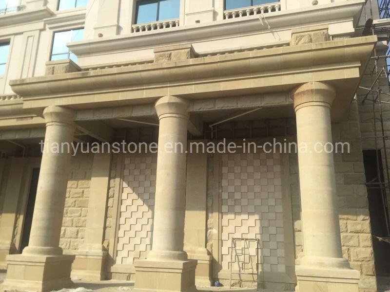 Natural Sandstone Slabs Paving Stone Yellow Sandstone for Villa Wall Tile