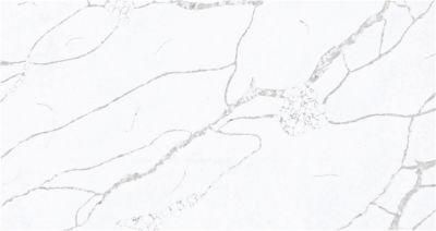Artificial White Quartz Marble Slabs for Kitchen Countertop