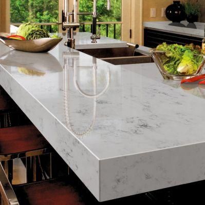 Large Size Shandong Carrara Marble Quartz Stone Countertop with Good Price NSF Certification